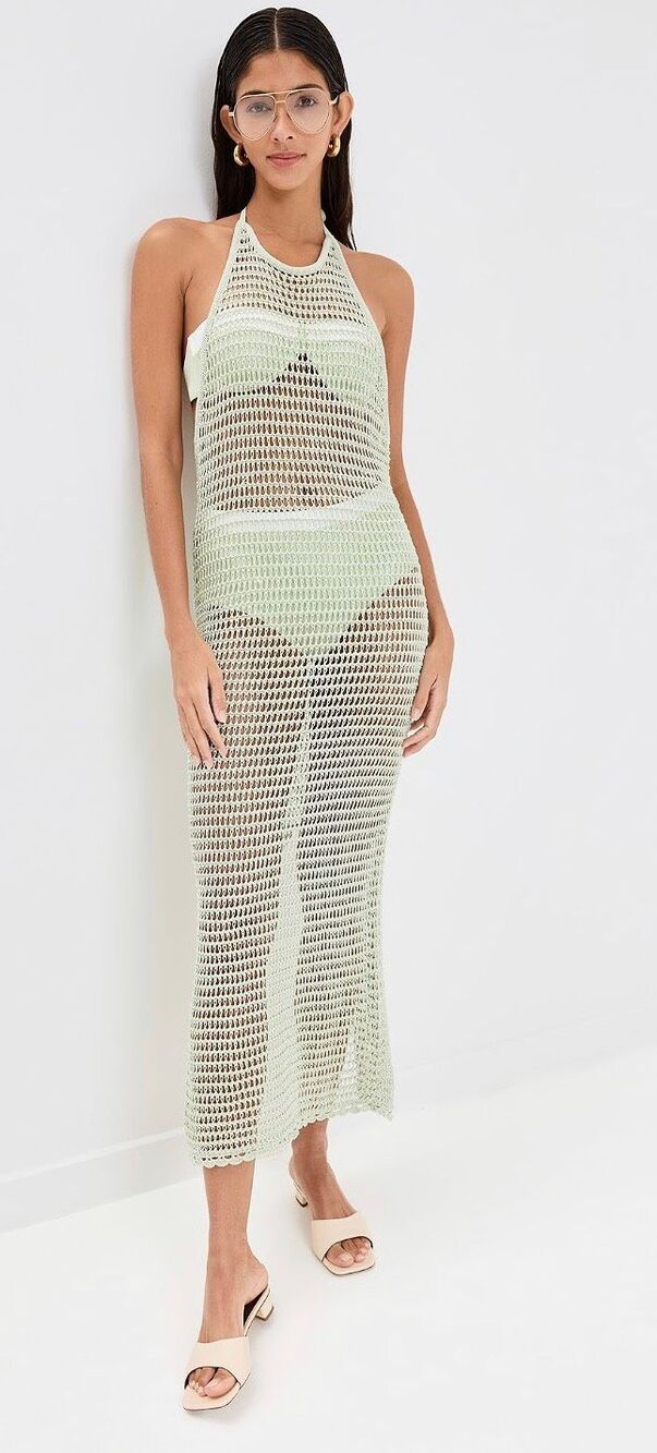 Staud Jane Dress in Pale Jade NWT Size Large